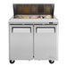 Turbo Air MST-36-N6 M3 Series 36" 2 Door Stainless Steel Refrigerated Sandwich Prep Table - Donut-Equipment.com