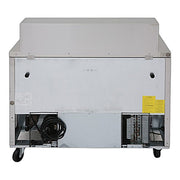 Turbo Air MST-48-18-N M3 Series 48" 2 Door Mega Top Stainless Steel Refrigerated Sandwich Prep Table - Donut-Equipment.com
