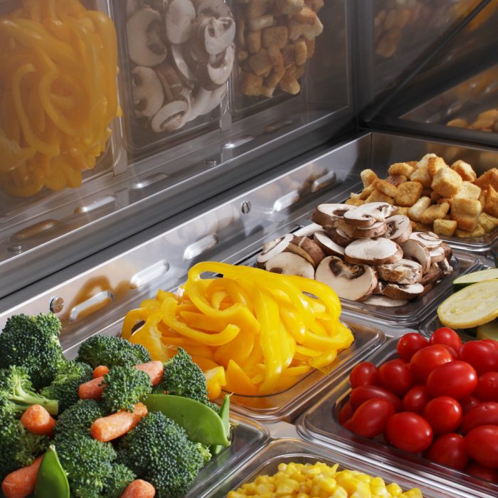 Turbo Air MST-48-18-N M3 Series 48" 2 Door Mega Top Stainless Steel Refrigerated Sandwich Prep Table - Donut-Equipment.com