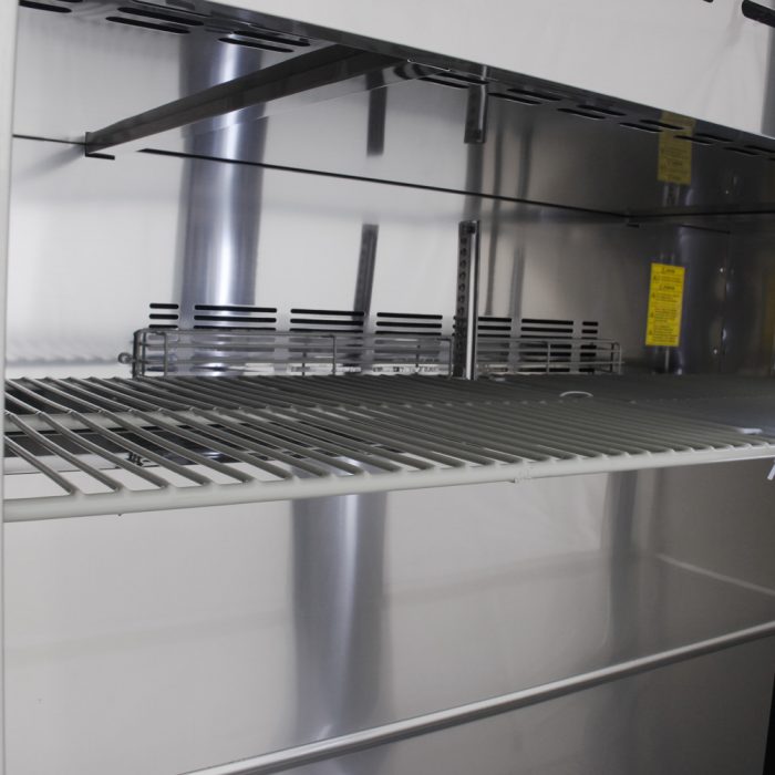 Turbo Air MST-48-18-N M3 Series 48" 2 Door Mega Top Stainless Steel Refrigerated Sandwich Prep Table - Donut-Equipment.com