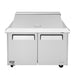 Turbo Air MST-48-18-N M3 Series 48" 2 Door Mega Top Stainless Steel Refrigerated Sandwich Prep Table - Donut-Equipment.com