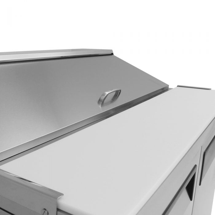 Turbo Air MST-48-N M3 Series 48" 2 Door Stainless Steel Refrigerated Sandwich Prep Table - Donut-Equipment.com