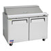 Turbo Air MST-48-N M3 Series 48" 2 Door Stainless Steel Refrigerated Sandwich Prep Table - Donut-Equipment.com