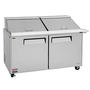 Turbo Air MST-60-24-N M3 Series 60" 2 Door Mega Top Stainless Steel Refrigerated Sandwich Prep Table - Donut-Equipment.com