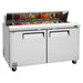 Turbo Air MST-60-N M3 Series 60" 2 Door Stainless Steel Refrigerated Sandwich Prep Table - Donut-Equipment.com