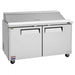 Turbo Air MST-60-N M3 Series 60" 2 Door Stainless Steel Refrigerated Sandwich Prep Table - Donut-Equipment.com