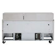 Turbo Air MST-72-30-N M3 Series 72" 3 Door Mega Top Stainless Steel Refrigerated Sandwich Prep Table - Donut-Equipment.com