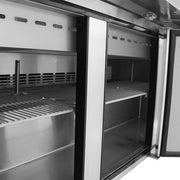 Turbo Air MST-72-30-N M3 Series 72" 3 Door Mega Top Stainless Steel Refrigerated Sandwich Prep Table - Donut-Equipment.com