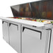 Turbo Air MST-72-30-N M3 Series 72" 3 Door Mega Top Stainless Steel Refrigerated Sandwich Prep Table - Donut-Equipment.com