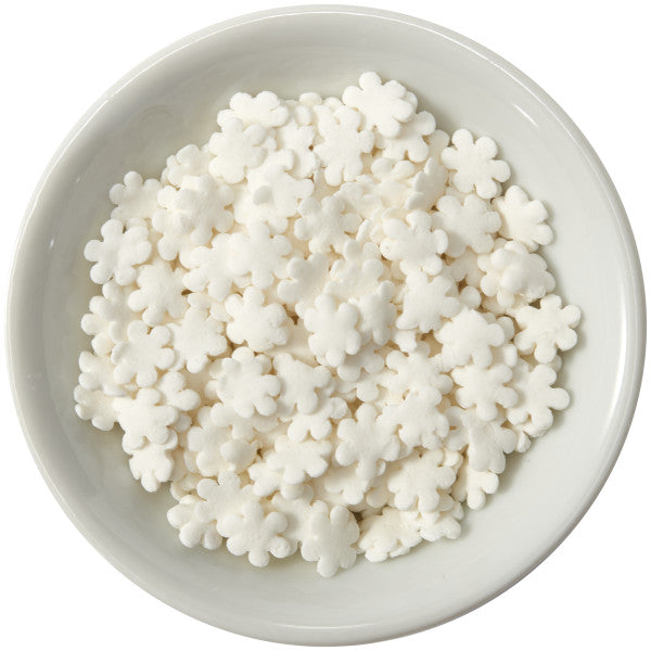 Snowflake Quins Sprinkles 16.5 oz - Bakery Wholesalers