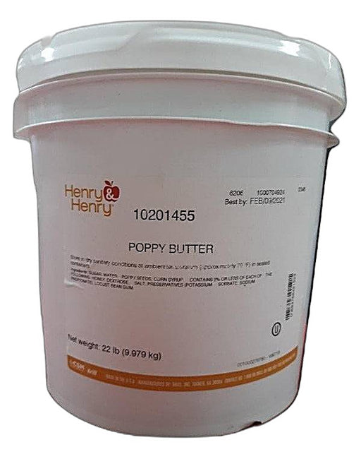 Henry and Henry Poppy Butter Filling (Poppy Seed) 22# Bakery Wholesalers