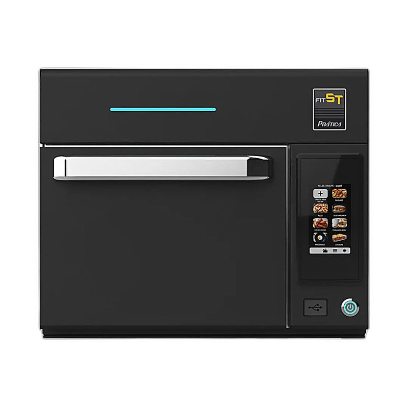 Prática FIT ST Black Single Electric Ventless High-Speed Commercial Speed Oven, Countertop Design - Donut-Equipment.com