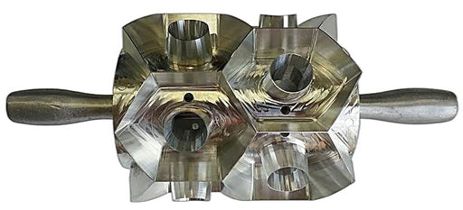 Junior Hexagon Two Row Donut Cutter with Larger 1-1/4 inch center hole - Donut-Equipment.com