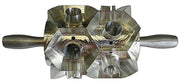 Junior Hexagon Two Row Donut Cutter with Larger 1-1/4 inch center hole - Donut-Equipment.com