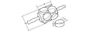 Junior Two Row Round/Bismark Biscuit Cutter 4 Sizes options - Donut-Equipment.com