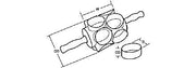 Junior Two Row Round/Bismark Biscuit Cutter 4 Sizes options - Donut-Equipment.com