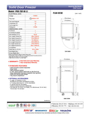 Turbo Air PRO-26F-N 29" Premiere Pro Series Solid Door Reach in Freezer - Donut-Equipment.com