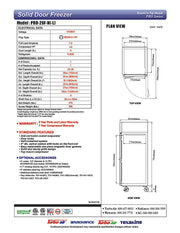 Turbo Air PRO-26F-N 29" Premiere Pro Series Solid Door Reach in Freezer - Donut-Equipment.com