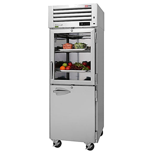 Turbo Air PRO-26R-GSH-N Pro Series 29" Glass / Solid Half Door Reach In Refrigerator - Donut-Equipment.com