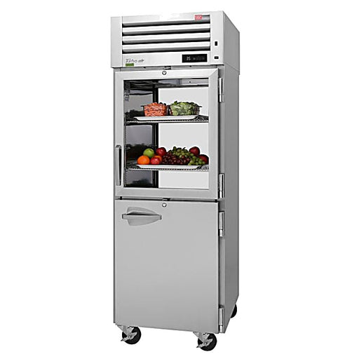 Turbo Air PRO-26R-GSH-PT-N Pro Series 29" Glass / Solid Half Door Pass-Through Refrigerator - Donut-Equipment.com