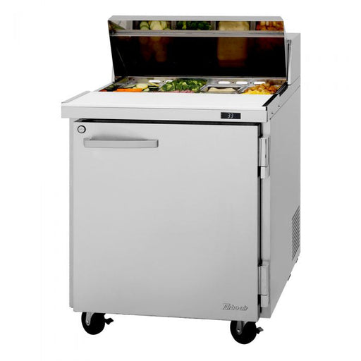 Turbo Air PST-28-N (Left or Right Side Hinge) 1 Solid Door Sandwich/Salad Unit Front Breathing Airflow - Donut-Equipment.com