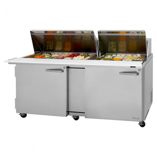Turbo Air PST-72-30-N 72 5/8" PRO Series Mega Top Sandwich/Salad Prep Table w/ Refrigerated Base - Donut-Equipment.com