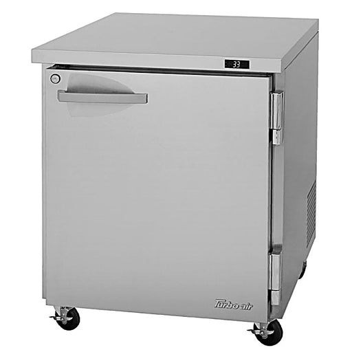 Turbo Air PUR-28-N 27 1/2" W Undercounter Refrigerator w/ 1 Section & 1 Door - Donut-Equipment.com