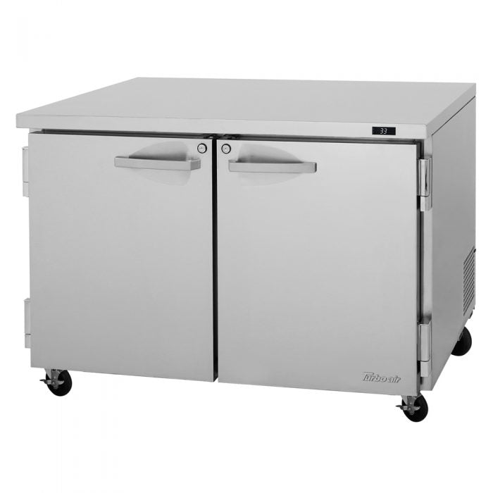 Turbo Air PUR-48-N 48 1/4" W Undercounter Refrigerator w/ 2 Sections & 2 Doors - Donut-Equipment.com
