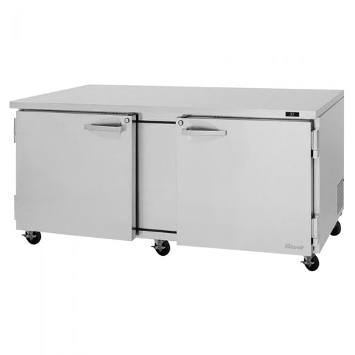 Turbo Air PUR-72-N 72 5/8" W Undercounter Refrigerator w/ 2 Sections & 2 Doors - Donut-Equipment.com