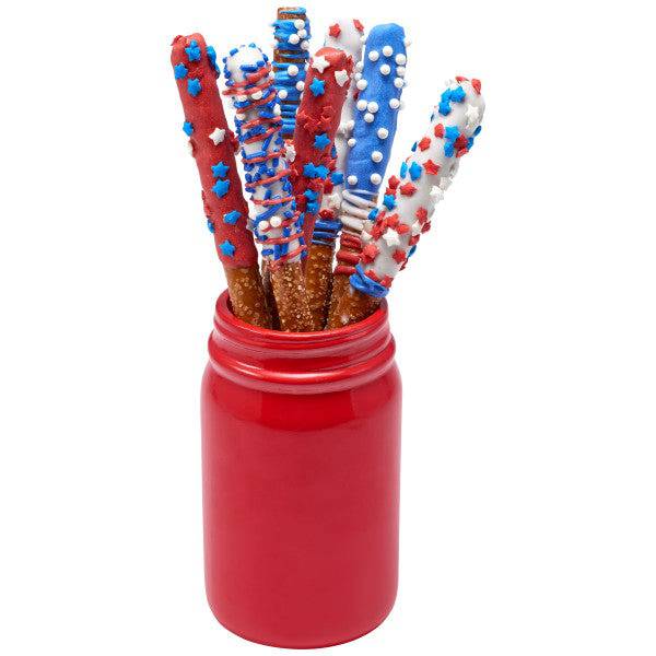 Patriotic Star Quins Sprinkles 16.5 oz Bakery Wholesalers