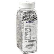 Silver Confetti Quins Sprinkles 19.5 oz Bakery Wholesalers
