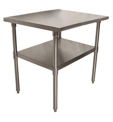 BK Resources 24" x 24" 18 Gauge Stainless Steel Work Table with Undershelf – Prep Table - Donut-Equipment.com