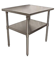 BK Resources 24" x 24" 18 Gauge Stainless Steel Work Table with Undershelf – Prep Table - Donut-Equipment.com