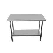BK Resources 48" x 24" 18 Gauge Stainless Steel Work Table with Undershelf – Prep Table - Donut-Equipment.com