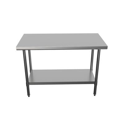 BK Resources 48" x 24" 18 Gauge Stainless Steel Work Table with Undershelf – Prep Table - Donut-Equipment.com