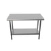 BK Resources 48" x 24" 18 Gauge Stainless Steel Work Table with Undershelf – Prep Table - Donut-Equipment.com