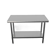 BK Resources 48" x 24" 18 Gauge Stainless Steel Work Table with Undershelf – Prep Table - Donut-Equipment.com