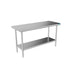 BK Resources 60" x 24" 18 Gauge Stainless Steel Work Table with Undershelf – Prep Table - Donut-Equipment.com