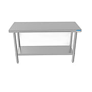 BK Resources 60" x 24" 18 Gauge Stainless Steel Work Table with Undershelf – Prep Table - Donut-Equipment.com