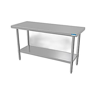 BK Resources 60" x 24" 18 Gauge Stainless Steel Work Table with Undershelf – Prep Table - Donut-Equipment.com