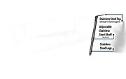 BK Resources 60" x 24" 18 Gauge Stainless Steel Work Table with Undershelf – Prep Table - Donut-Equipment.com