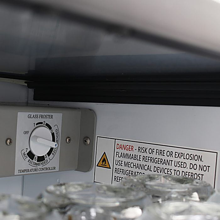 Turbo Air TBC-24SB-GF-N6 25" Black Laminate Exterior, Glass Froster - Donut-Equipment.com