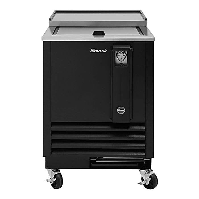 Turbo Air TBC-24SB-N6 24" Super Deluxe Black Exterior Bottle or Can Cooler - Donut-Equipment.com