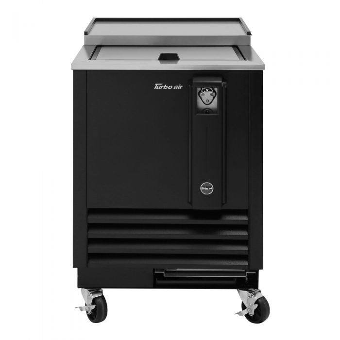 Turbo Air TBC-24SB-N6 24" Super Deluxe Black Exterior Bottle or Can Cooler - Bakery Wholesalers