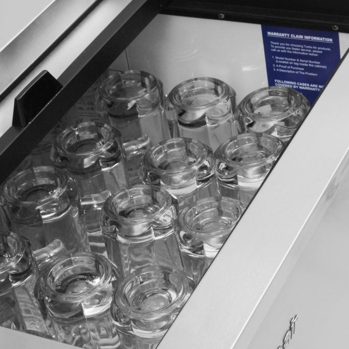 Turbo Air TBC-24SD-GF-N6 25" Stainless Steel Glass Froster - Bakery Wholesalers