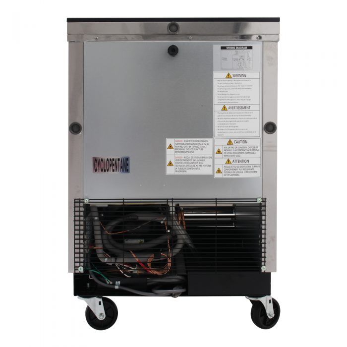 Turbo Air TBC-24SD-N6 24" Super Deluxe Stainless Steel Bottle or Can Cooler - Bakery Wholesalers