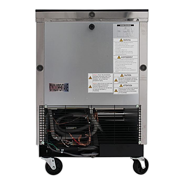 Turbo Air TBC-24SD-N6 24" Super Deluxe Stainless Steel Bottle or Can Cooler - Donut-Equipment.com