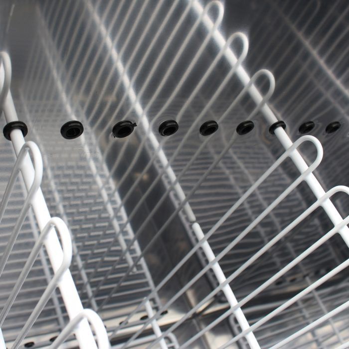 Turbo Air TBC-95SD-N 95" Forced Air Bottle Cooler - Holds (912) 12 oz Bottles, Stainless, 115v - Bakery Wholesalers