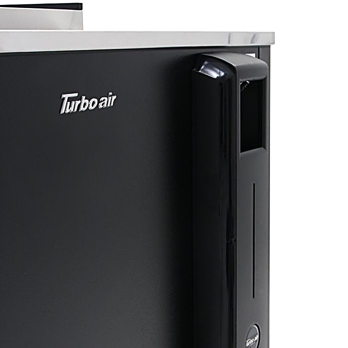 Turbo Air TBC-36SB-N6 36" Super Deluxe Black Exterior Bottle Cooler - Donut-Equipment.com