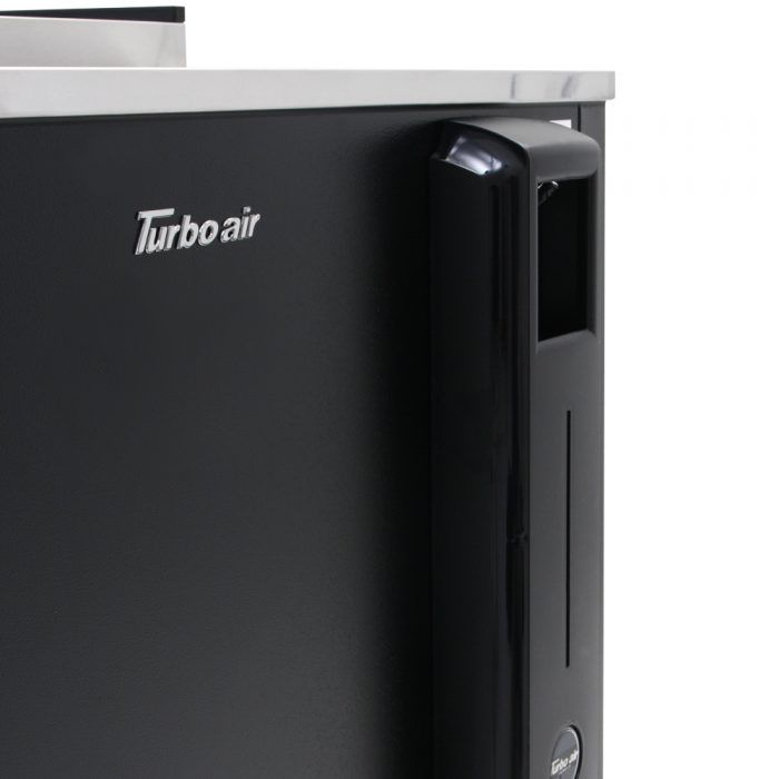 Turbo Air TBC-24SB-N6 24" Super Deluxe Black Exterior Bottle or Can Cooler - Bakery Wholesalers